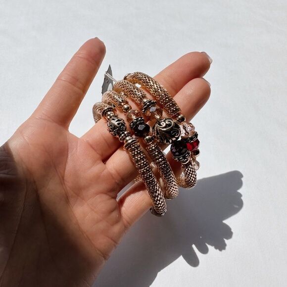 Gold Wrap Around Bracelet - Picture 2 of 8